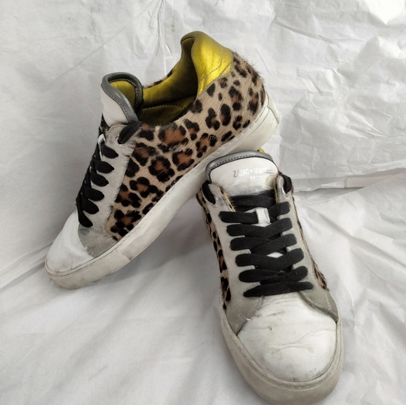 Zadig & Voltaire sneakers distressed pony hair  40 - Picture 2 of 16
